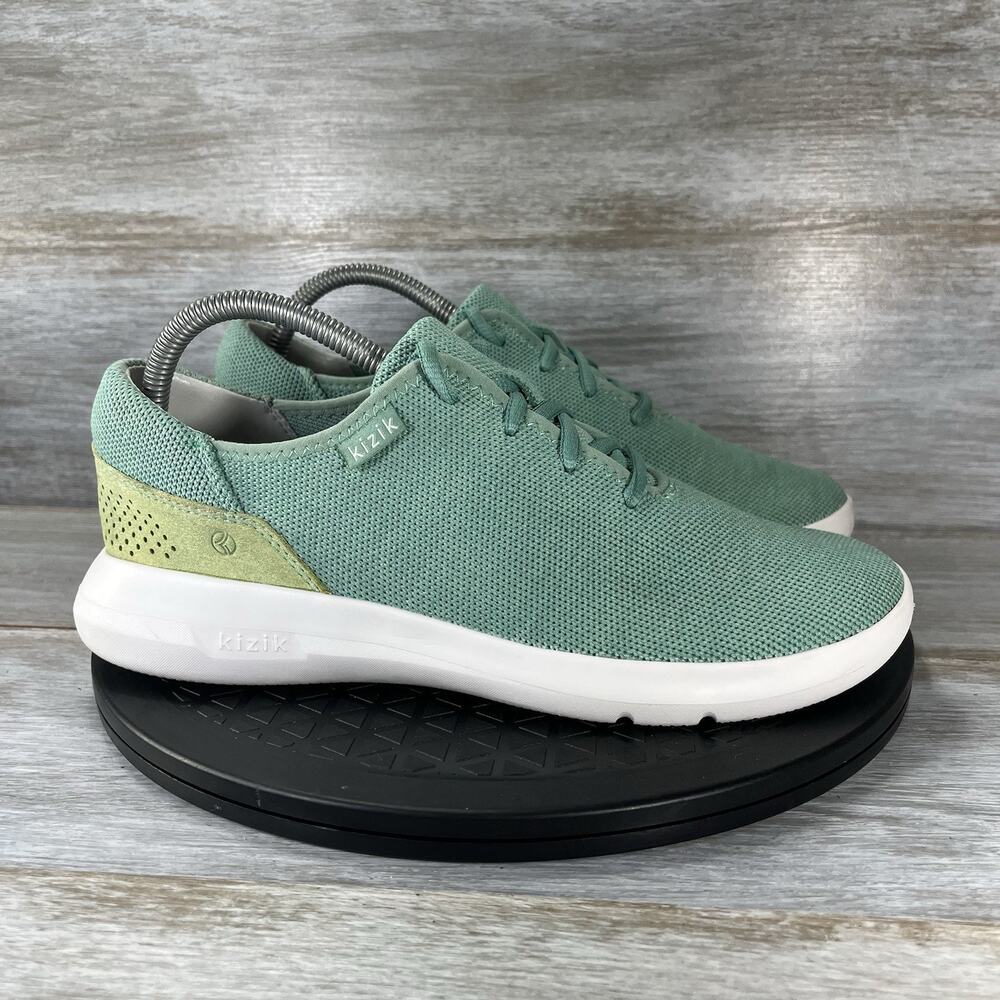 Kizik Women’s Madrid Eco Knit Handsfree Blue & Green Athletic Sneakers Size 9 - Picture 3 of 9